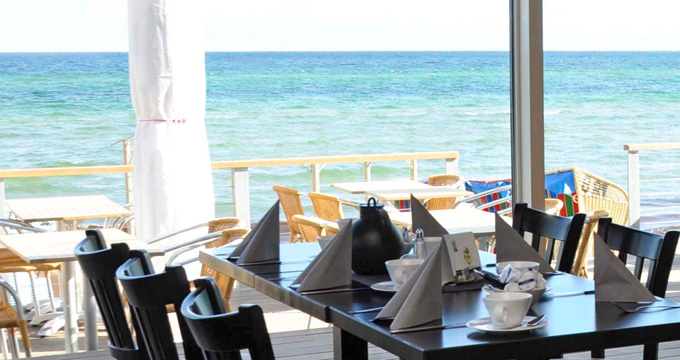 Blick vom StrandHaus auf die Ostsee